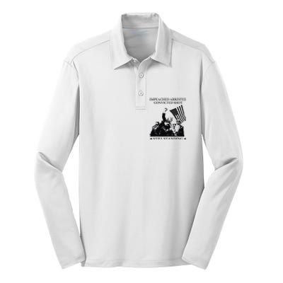 Impeached Arrested Convicted Shot Still Standing Silk Touch Performance Long Sleeve Polo