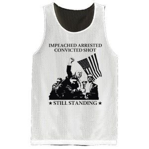 Impeached Arrested Convicted Shot Still Standing Mesh Reversible Basketball Jersey Tank