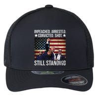 Impeached Arrested Convicted Shot Still Standing Flexfit Unipanel Trucker Cap