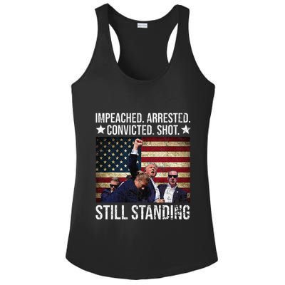 Impeached Arrested Convicted Shot Still Standing Ladies PosiCharge Competitor Racerback Tank