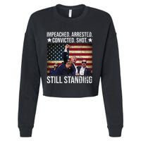 Impeached Arrested Convicted Shot Still Standing Cropped Pullover Crew