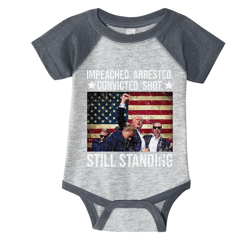 Impeached Arrested Convicted Shot Still Standing Infant Baby Jersey Bodysuit