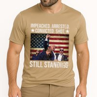 Impeached Arrested Convicted Shot Still Standing Cooling Performance Crew T-Shirt