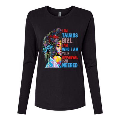 I Am Cute Taurus Black Afro Queen African Gift Womens Cotton Relaxed Long Sleeve T-Shirt