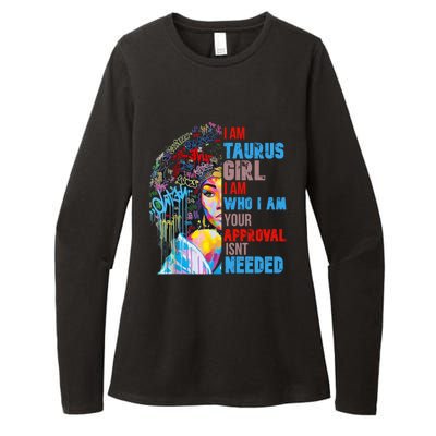 I Am Cute Taurus Black Afro Queen African Gift Womens CVC Long Sleeve Shirt