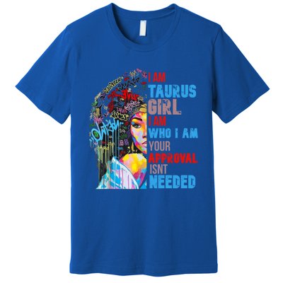 I Am Cute Taurus Black Afro Queen African Gift Premium T-Shirt