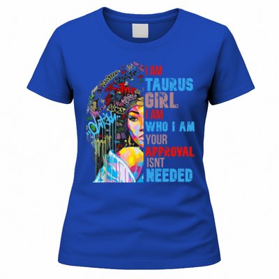 I Am Cute Taurus Black Afro Queen African Gift Women's T-Shirt