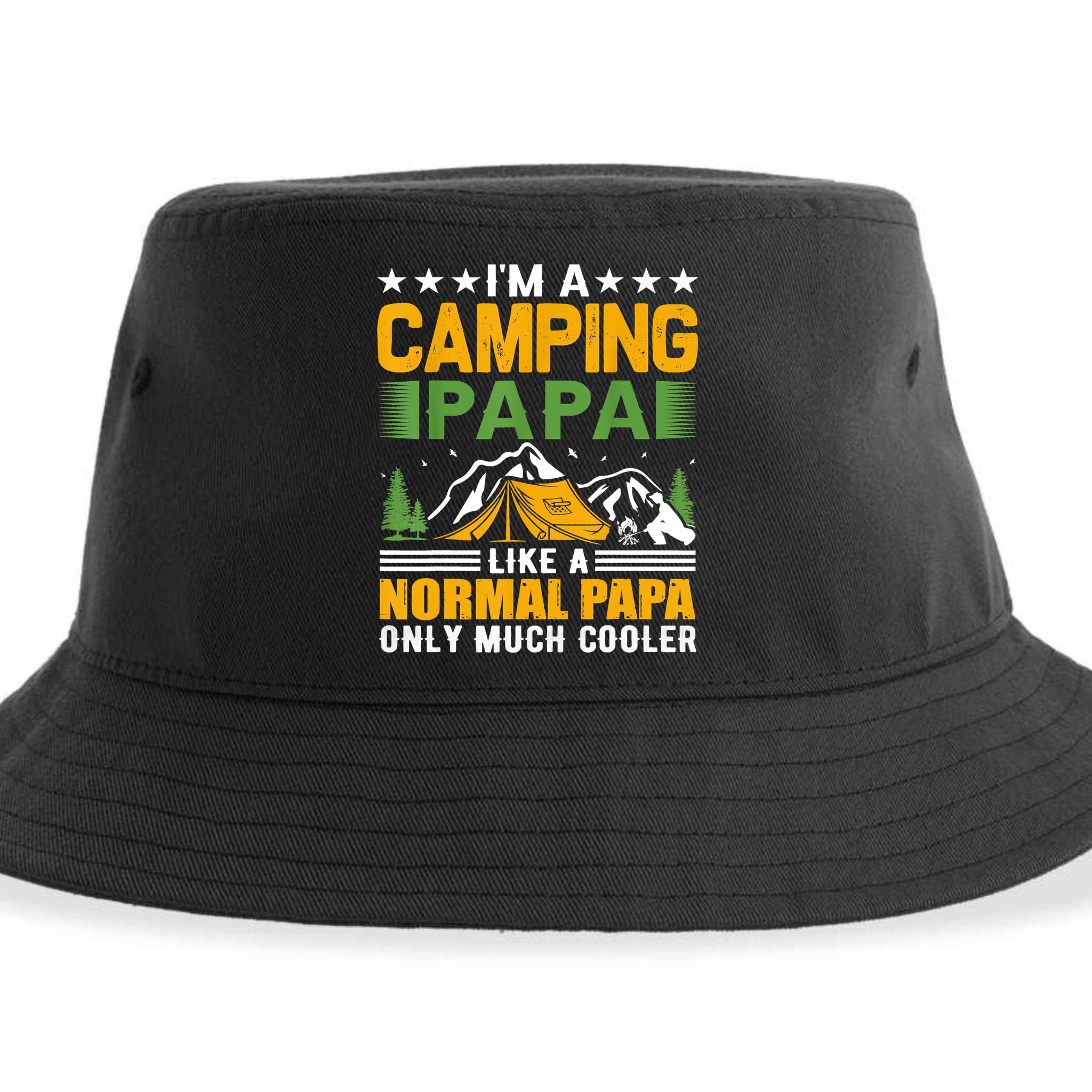 I´m A Camping Papa Like A Normal Papa Only Much Cooler Sustainable Bucket Hat
