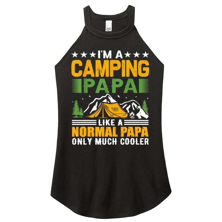 I´m A Camping Papa Like A Normal Papa Only Much Cooler Women's Perfect Tri Rocker Tank