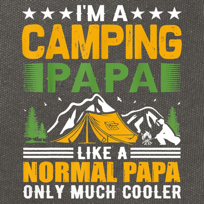 I´m A Camping Papa Like A Normal Papa Only Much Cooler Cotton Canvas Backpack