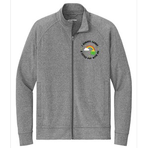 I Always Carry A Little Pot With Me Rainbow St Patricks Day Stretch Full-Zip Cadet Jacket