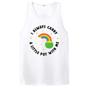 I Always Carry A Little Pot With Me Rainbow St Patricks Day PosiCharge Competitor Tank