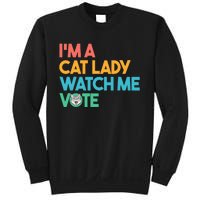 IM A Cat Lady Watch Me Vote Funny President 2024 Election Sweatshirt