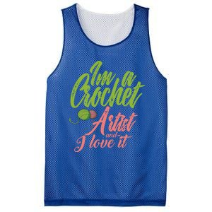 I'm A Crochet Artist And Love It Crocheting Lover Gift Meaningful Gift Mesh Reversible Basketball Jersey Tank