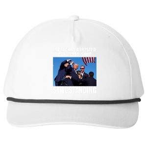 Impeached Arrested Convicted Shot Still Standing Donald Trump Snapback Five-Panel Rope Hat