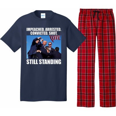 Impeached Arrested Convicted Shot Still Standing Donald Trump Pajama Set