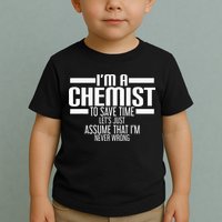 I'M A Chemist To Save Time Let'S Assume That I'M Never Wrong Toddler T-Shirt