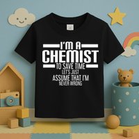 I'M A Chemist To Save Time Let'S Assume That I'M Never Wrong Toddler T-Shirt