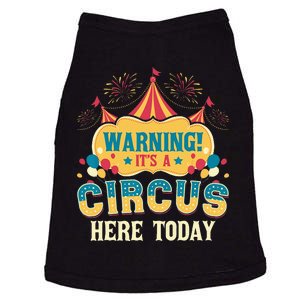 Its A Circus Here Today Circus Birthday Party Costume Doggie Tank