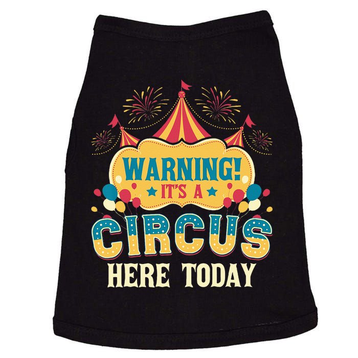 Its A Circus Here Today Circus Birthday Party Costume Doggie Tank