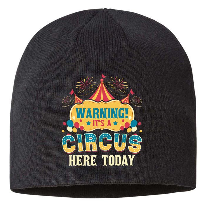 Its A Circus Here Today Circus Birthday Party Costume Sustainable Beanie