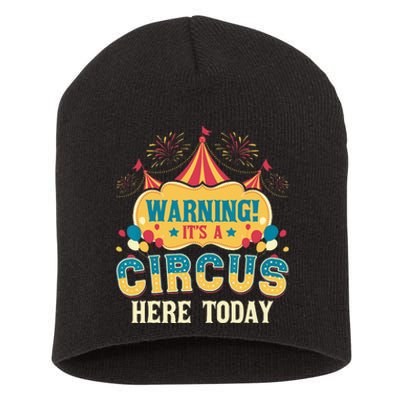 Its A Circus Here Today Circus Birthday Party Costume Short Acrylic Beanie