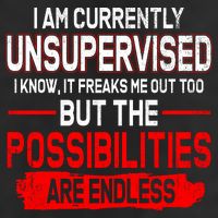 I Am Currently Unsupervised The Possibilities Are Endless 25L Jumbo Tote