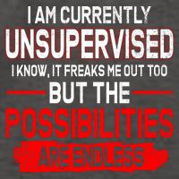 I Am Currently Unsupervised The Possibilities Are Endless Vector Backpack