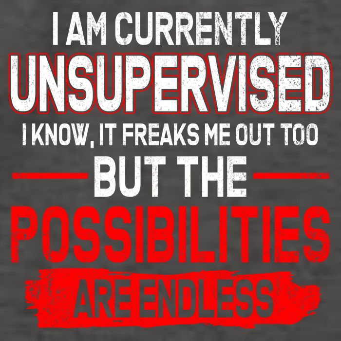 I Am Currently Unsupervised The Possibilities Are Endless Vector Backpack