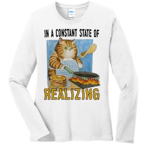 In A Constant State Of Realizing Ladies Long Sleeve Shirt