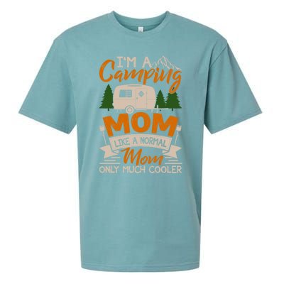 I'm A Camping Mom Like Normal Much Cooler Caravan Trailer Gift Sueded Cloud Jersey T-Shirt