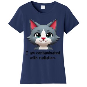 I Am Contaminated With Radiation Funny Ironic Cat Meme Women's T-Shirt