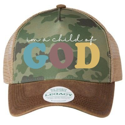 Im A Child Of God Christianity Legacy Tie Dye Trucker Hat