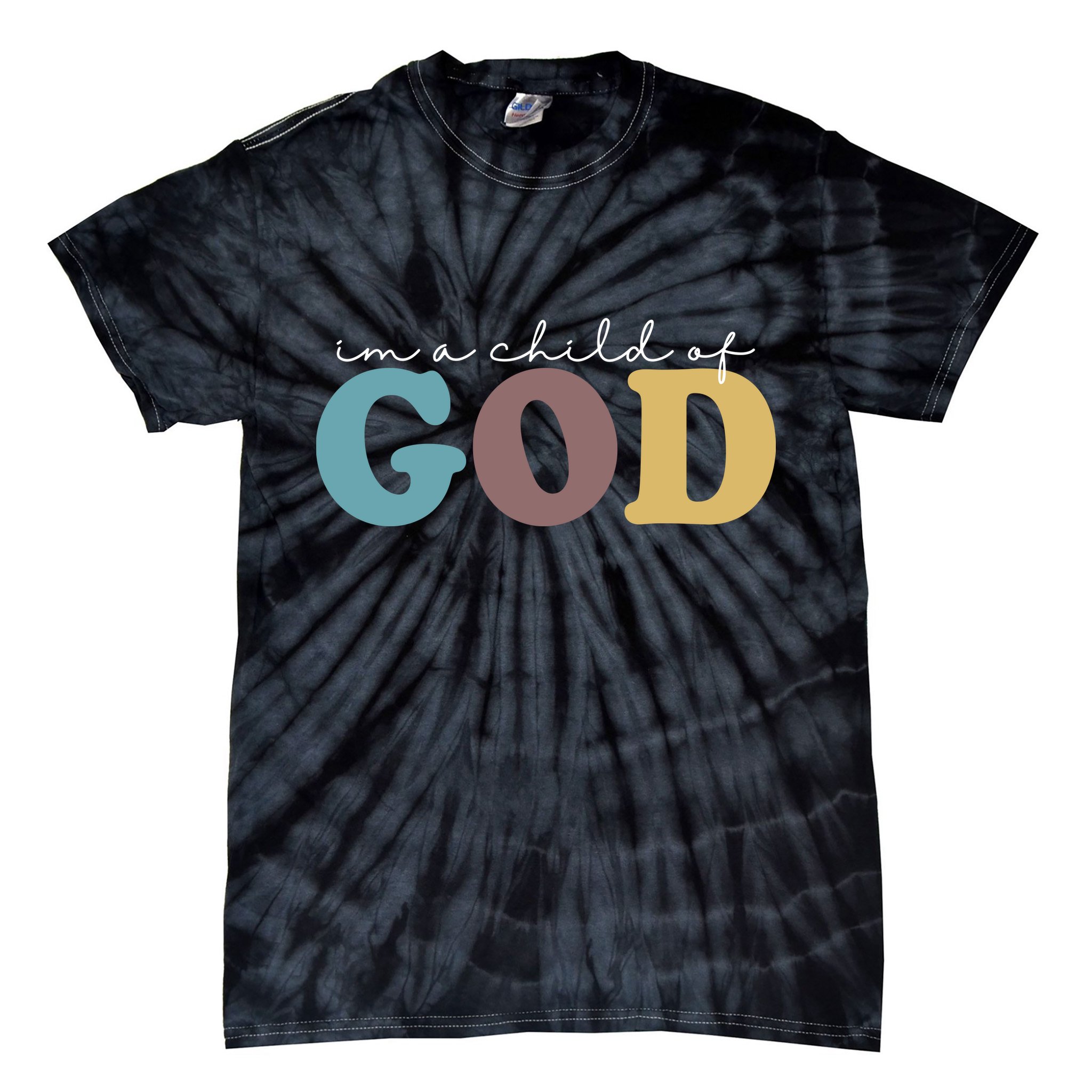 Im A Child Of God Christianity Tie-Dye T-Shirt