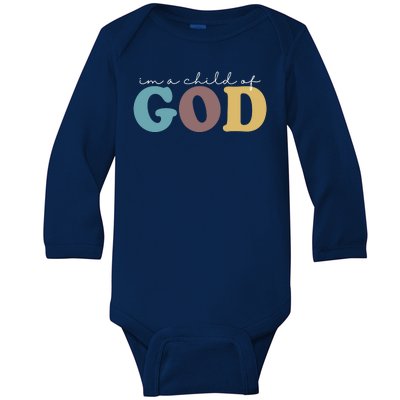 Im A Child Of God Christianity Baby Long Sleeve Bodysuit