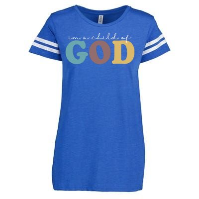 Im A Child Of God Christianity Enza Ladies Jersey Football T-Shirt