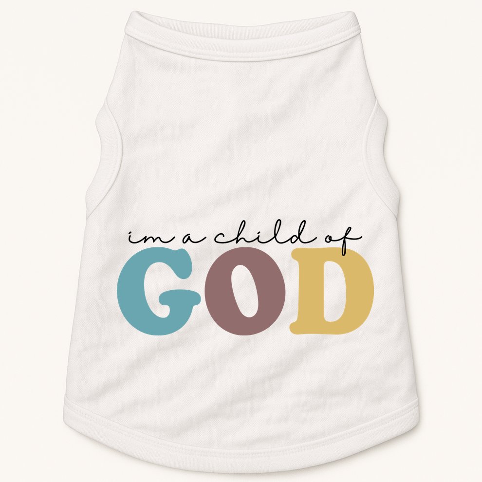 Im A Child Of God Christianity Doggie Tank