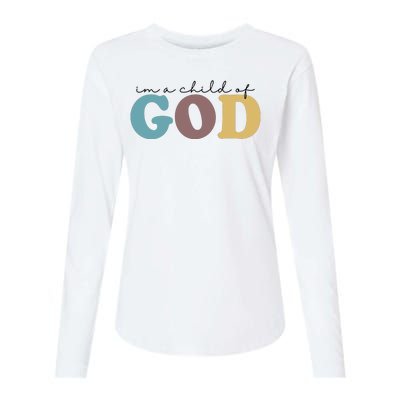 Im A Child Of God Christianity Womens Cotton Relaxed Long Sleeve T-Shirt