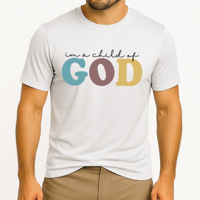 Im A Child Of God Christianity Cooling Performance Crew T-Shirt