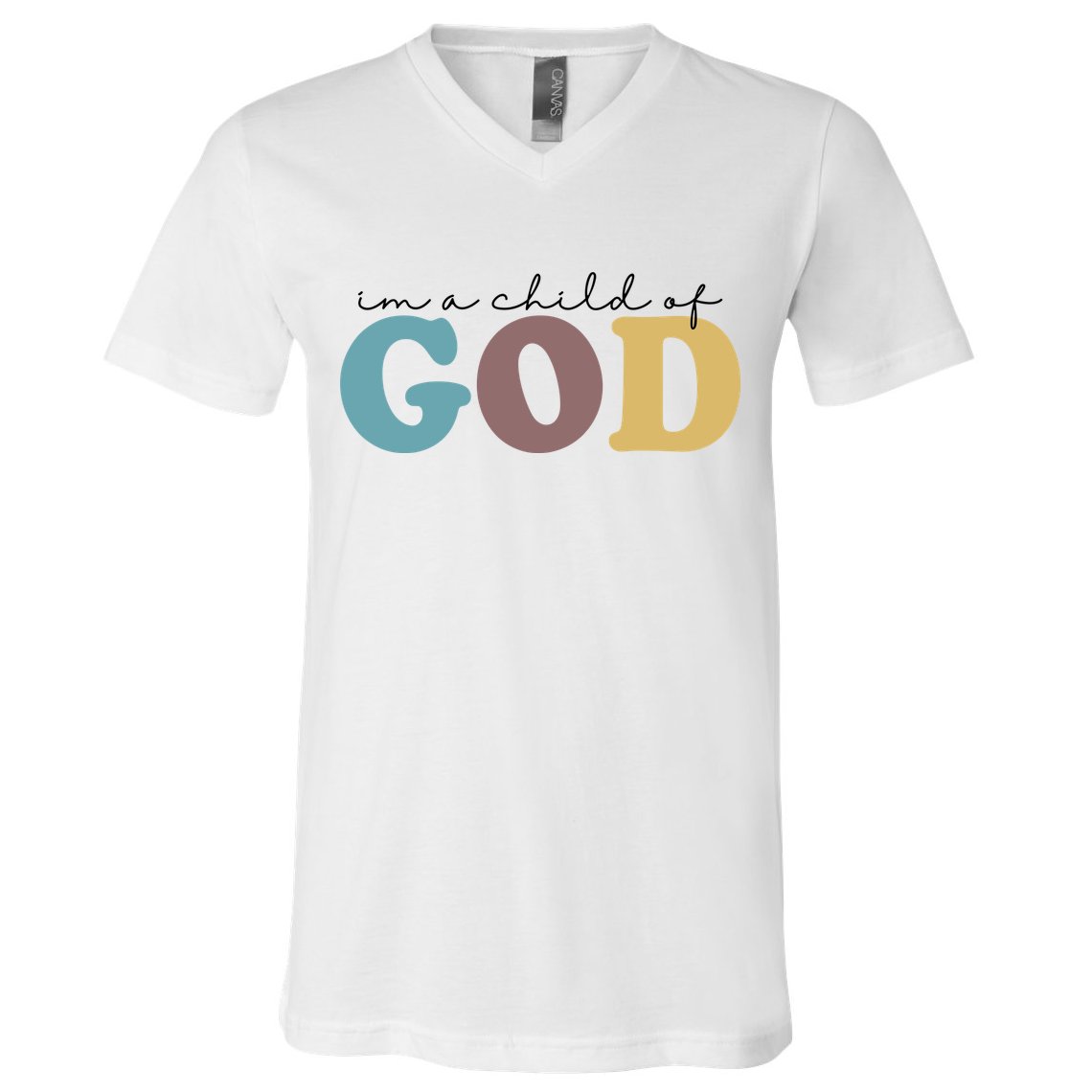 Im A Child Of God Christianity V-Neck T-Shirt