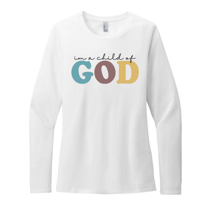 Im A Child Of God Christianity Womens CVC Long Sleeve Shirt