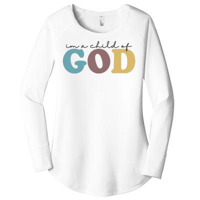 Im A Child Of God Christianity Women's Perfect Tri Tunic Long Sleeve Shirt