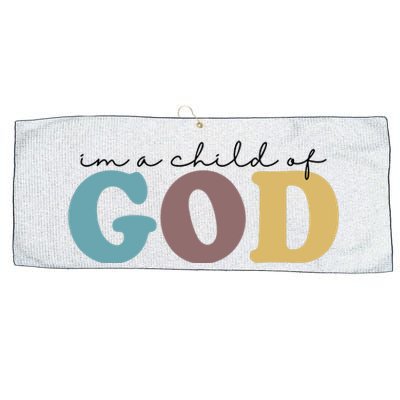 Im A Child Of God Christianity Large Microfiber Waffle Golf Towel