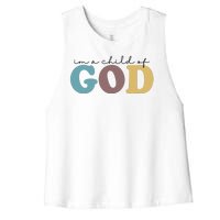 Im A Child Of God Christianity Women's Racerback Cropped Tank