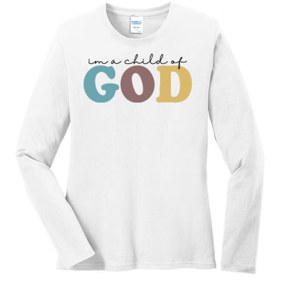 Im A Child Of God Christianity Ladies Long Sleeve Shirt