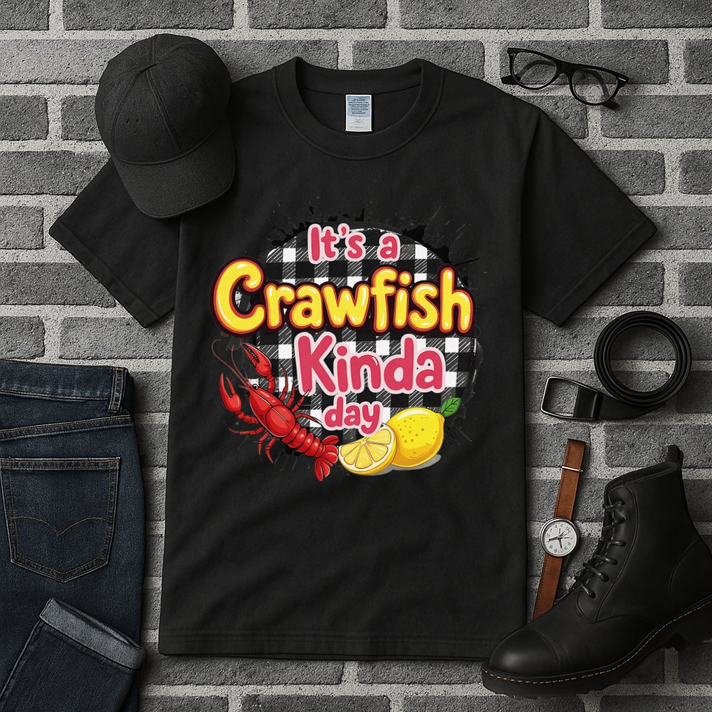Its A CrawFish Kinda Day Crawfish Funny Louisiana Seafood Tall T-Shirt