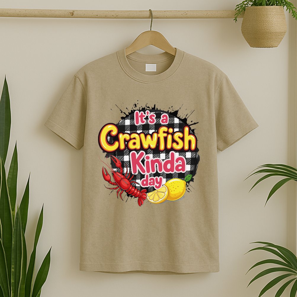 Its A CrawFish Kinda Day Crawfish Funny Louisiana Seafood T-Shirt