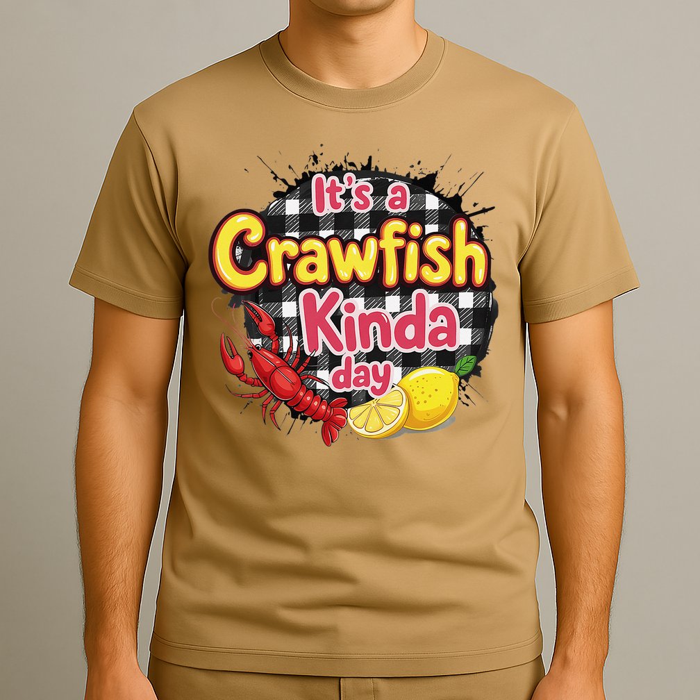 Its A CrawFish Kinda Day Crawfish Funny Louisiana Seafood T-Shirt