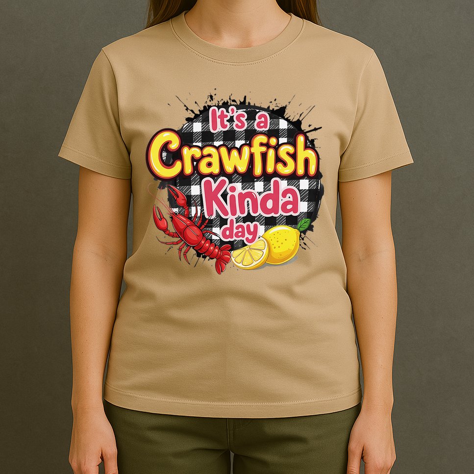 Its A CrawFish Kinda Day Crawfish Funny Louisiana Seafood T-Shirt