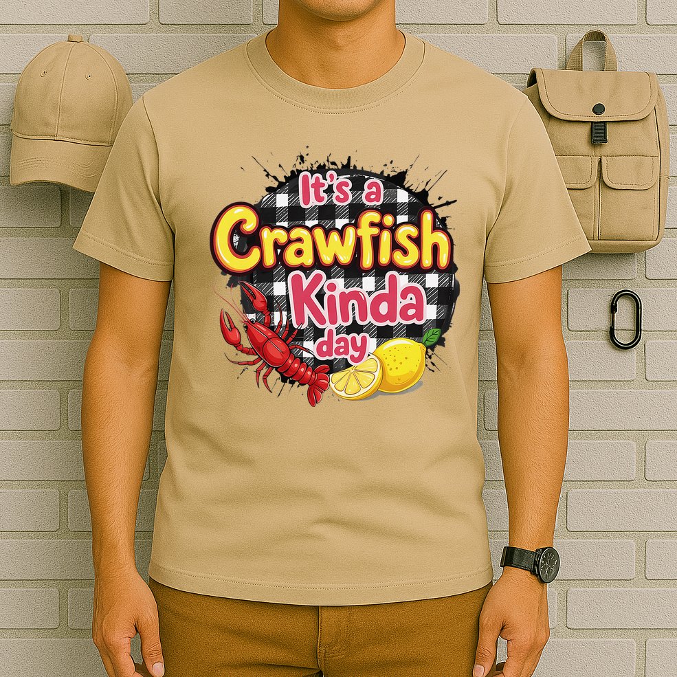 Its A CrawFish Kinda Day Crawfish Funny Louisiana Seafood T-Shirt